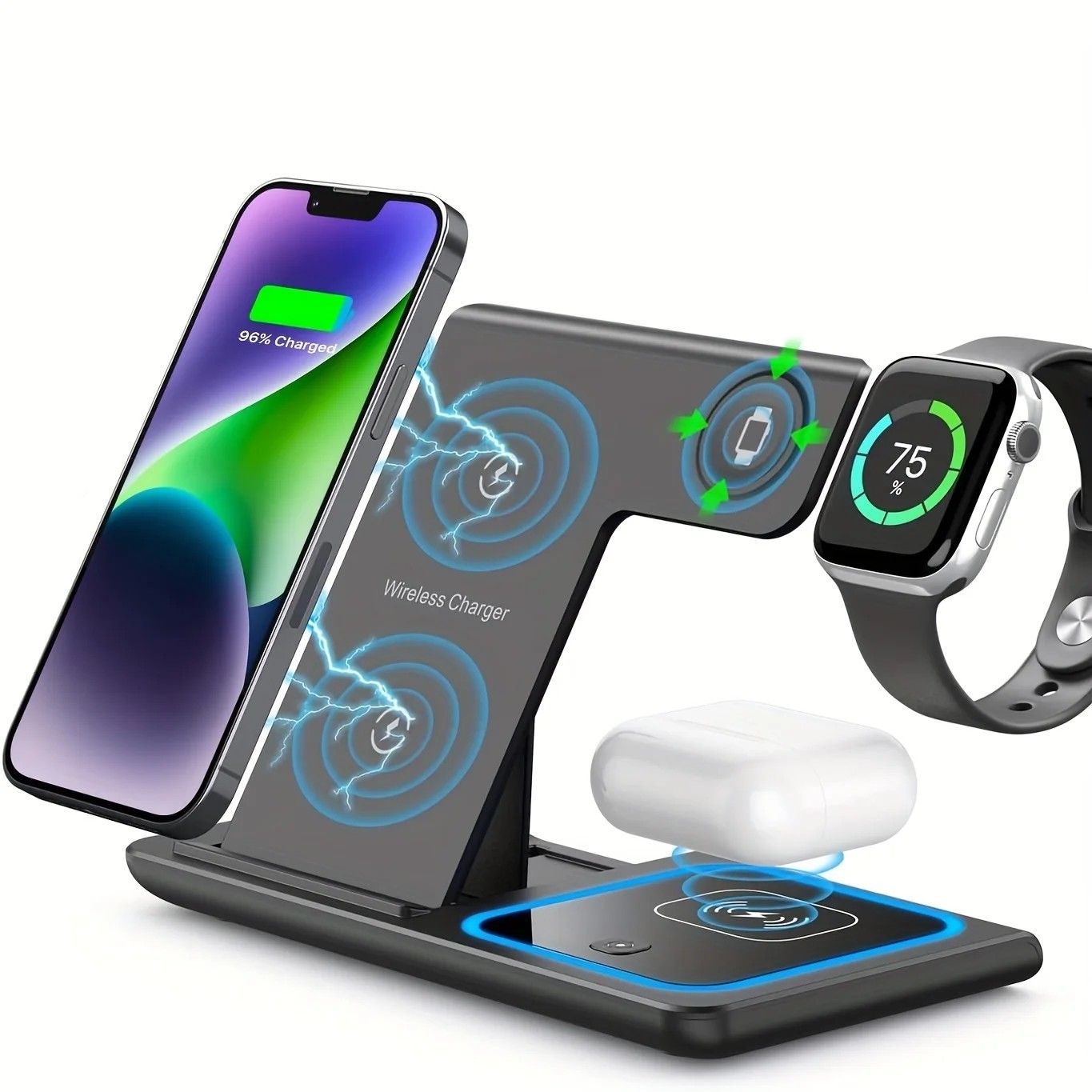 3 in 1 Wireless Charger (Foldable)